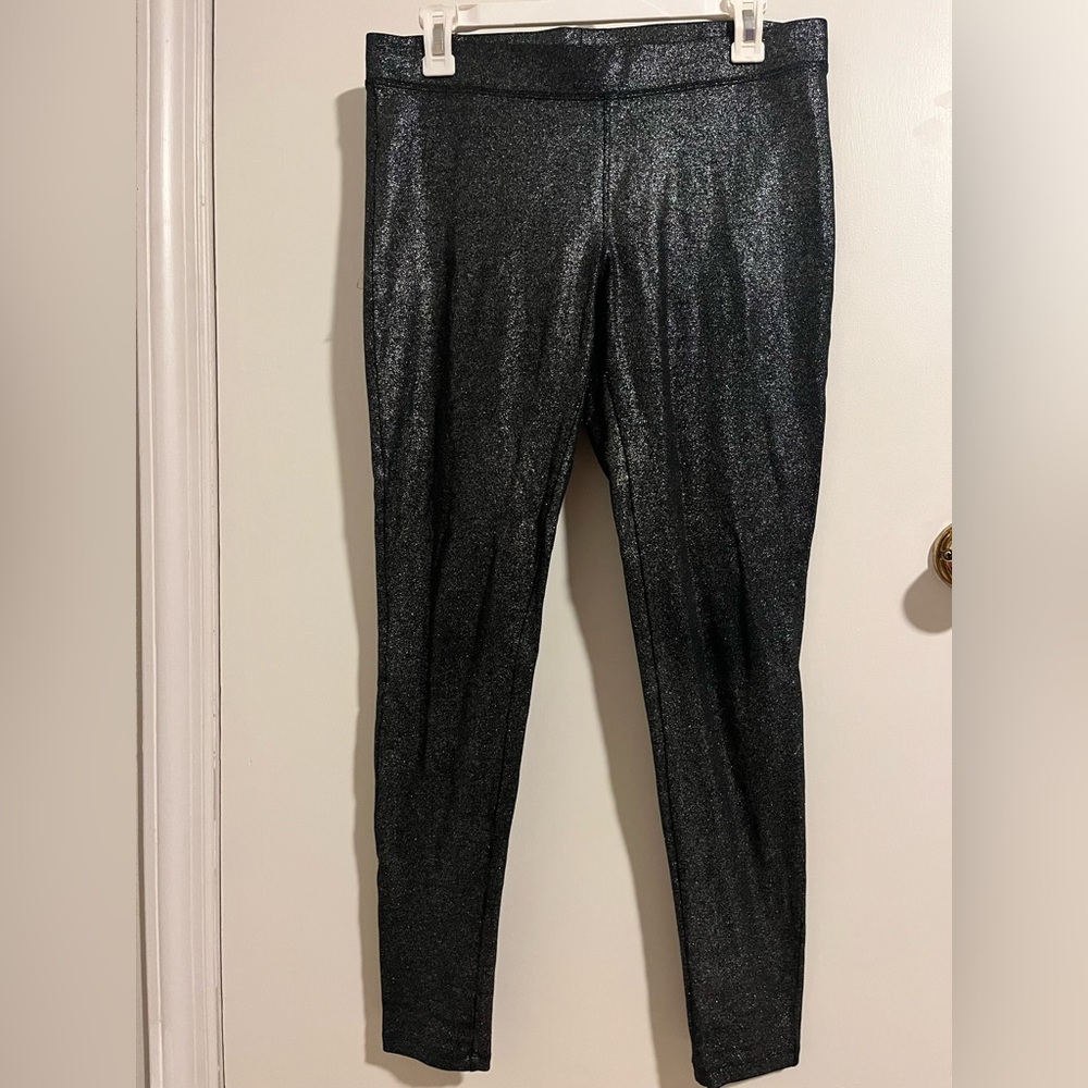 Express Metallic Silver Leggings